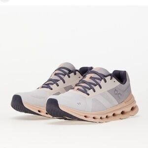 On Running Women's Cloudrunner Shoes - frost and fade. Size 9 good condition